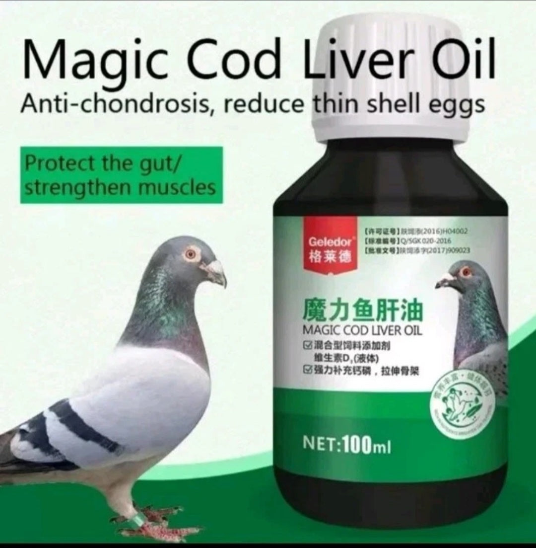 Magic Cod oliver Anti-chondrosis, reduce thin shell eggs, Protect the gut and strengthen muscles