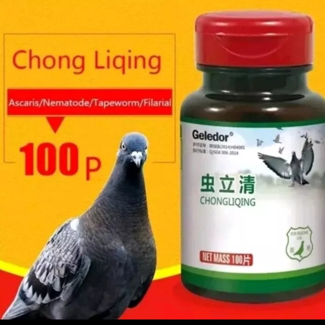 Wormer Racing Pigeon Pigeons Birds Parrot Worming 100Tablets Supplement Medicine